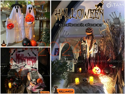 Đã mắt với hình ảnh Feedback trang trí Halloween đẹp thực tế từ khách hàng Tâm Shoppe năm 2024