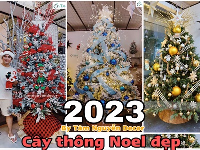 Top những mẫu cây thông Noel trang trí đẹp nhất 2023 thực hiện bởi Tâm Nguyễn Decor