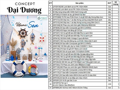 Concept Decor “Vitamin Sea” – Nạp năng lượng mùa hè cho không gian sống [2025 - Tâm Nguyễn Decor] CC-BIEN-2502