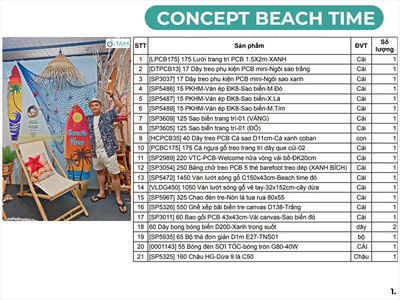 Concept Decor Biển × Tropical – Góc Chill Mùa Hè Đầy Cảm Hứng [2024 - Tâm Nguyễn Decor] CC-BIEN-2401
