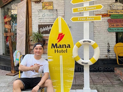 Concept decor biển “Summer Direction” - Logo, màu theo yêu cầu [2026 - Tâm Nguyễn Decor] CC-BIEN-2604