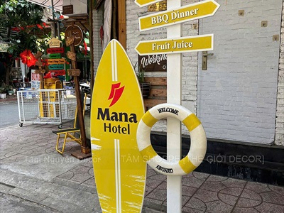 Concept decor biển “Summer Direction” - Logo, màu theo yêu cầu [2026 - Tâm Nguyễn Decor] CC-BIEN-2604