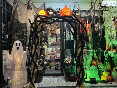 Cổng chào Halloween Rễ cây hắc ám [2024 - Tâm Nguyễn Decor] CC-HLW-2408