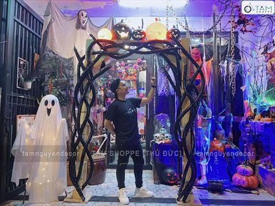 Cổng chào Halloween Rễ cây hắc ám [2024 - Tâm Nguyễn Decor] CC-HLW-2408