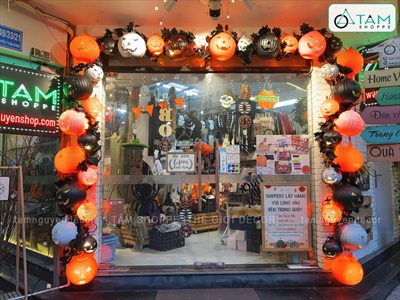 Cổng chào bí ngô Halloween ấn tượng [2024 - Tâm Nguyễn Decor] CC-HLW-2402