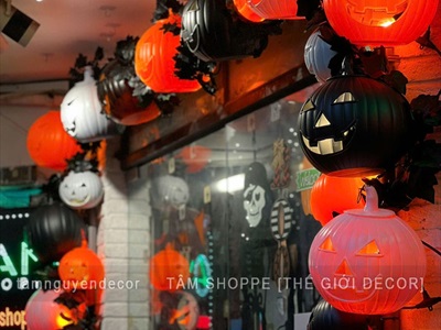 Cổng chào bí ngô Halloween ấn tượng [2024 - Tâm Nguyễn Decor] CC-HLW-2402