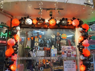 Cổng chào bí ngô Halloween ấn tượng [2024 - Tâm Nguyễn Decor] CC-HLW-2402