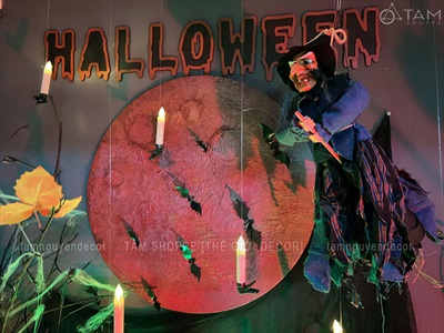 Concept phù thuỷ bên lò sưởi Halloween [2024 - Tâm Nguyễn Decor] CC-HLW-2403