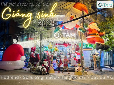 Giáng sinh 2024 tại Tâm Shoppe - Shop bán đồ trang trí Noel Hottrend phong phú nhất TP Hồ Chí Minh