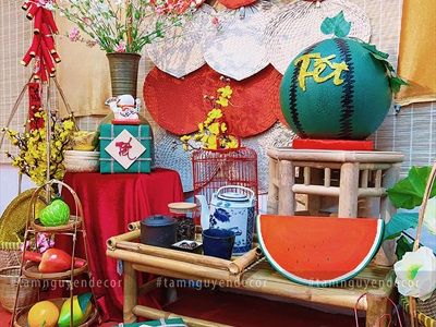 Backdrop Tết chủ đề 