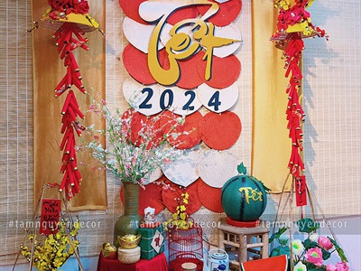 Backdrop Tết chủ đề 