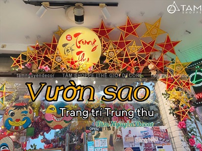 Thực hiện ý tưởng trang trí Trung thu cả một 