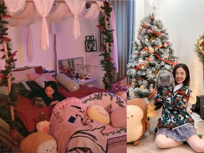 Cùng Linh Ngọc Đàm trang trí phòng ngủ Giáng sinh 2020 | Feedback