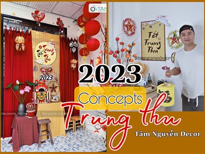 Tổng hợp các góc tiểu cảnh trang trí Trung thu ấn tượng 2023 by Tâm Nguyễn Decor