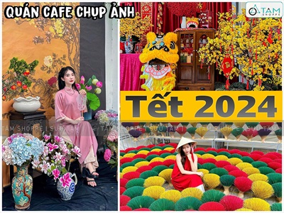 Top những quán cafe trang trí Tết sớm và đẹp nhất TP Hồ Chí Minh 2024
