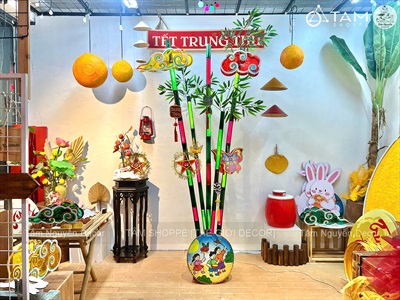 Bụi tre Trung thu đèn Led - Một góc nhà sáng rực, gọi cả tuổi thơ về [2026 - Tâm Nguyễn Decor] CC-TRUNGTHU-2602