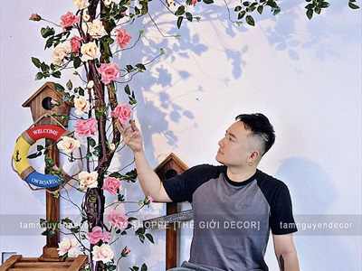Concept Decor Giàn Hồng Leo Kiểu Pháp Vintage – Lãng Mạn & Tinh Tế [2025 - Tâm Nguyễn Decor] CC-HOAGIA-02