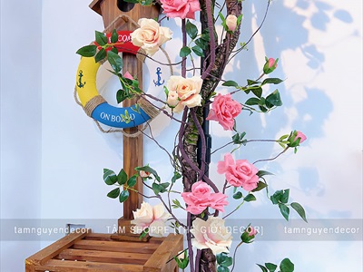 Concept Decor Giàn Hồng Leo Kiểu Pháp Vintage – Lãng Mạn & Tinh Tế [2025 - Tâm Nguyễn Decor] CC-HOAGIA-02