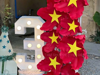 Thi công Cổng hoa cờ Tiệm Nướng Nọ [2026 - Tâm Nguyễn Decor] CC-VIETNAM-03