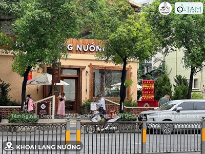 Quầy kẹo bông gòn yêu nước tại Khoai Lang Nướng [2025 - Tâm Nguyễn Decor] CC-KHAC-10