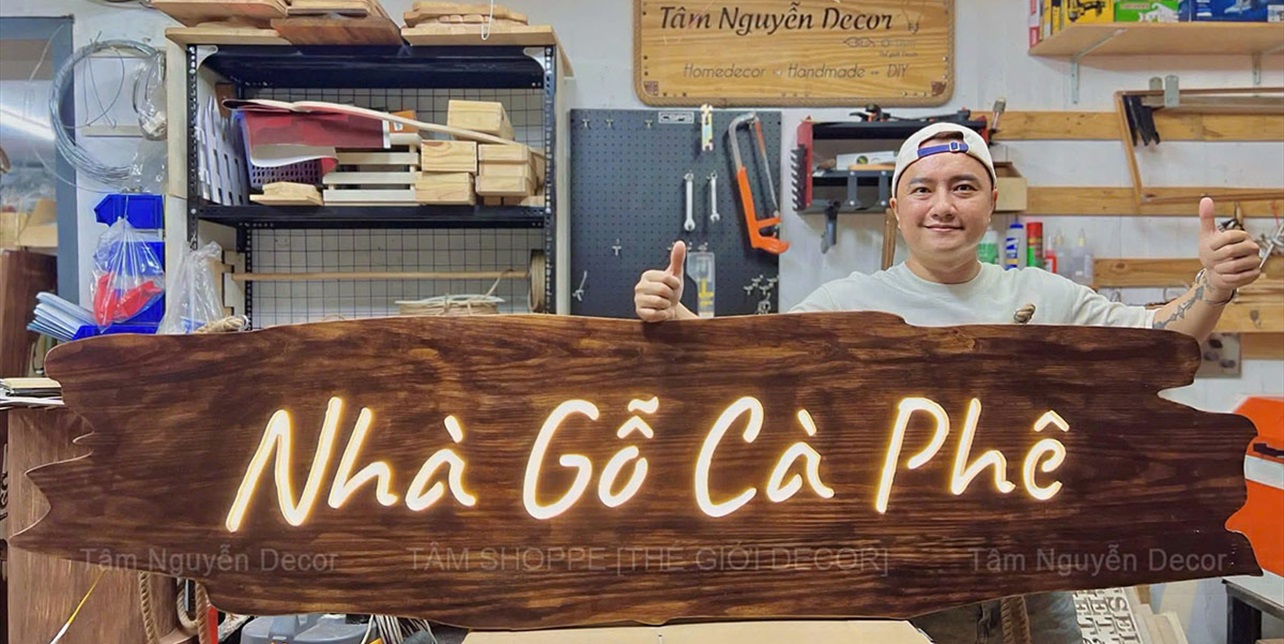 Bảng hiệu gỗ - Đồ decor làm theo yêu cầu