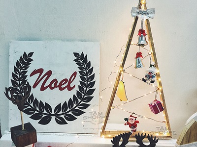 Cách làm cây thông Noel để bàn Handmade cực xinh - By Tâm Nguyễn Decor