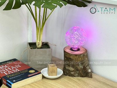 Bóng đèn Led đom đóm hồng G95 [Lung linh - Sáng vừa] BONGDEN-05