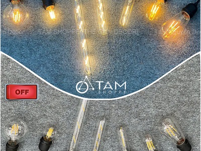 Bóng đèn sợi Led kiểu Edison decor [Vàng ấm - Nhiều kiểu] BONGDEN-04