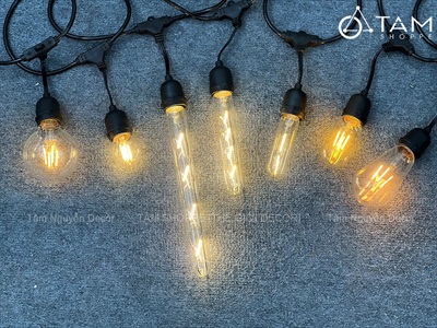 Bóng đèn sợi Led kiểu Edison decor [Vàng ấm - Nhiều kiểu] BONGDEN-04