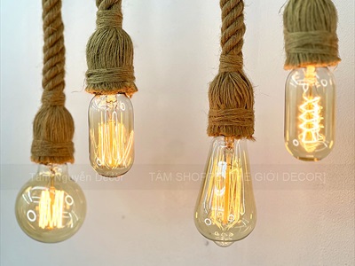 Bóng đèn sợi tóc Edison decor Vintage [Vàng ấm - Nhiều kiểu] BONGDEN-03