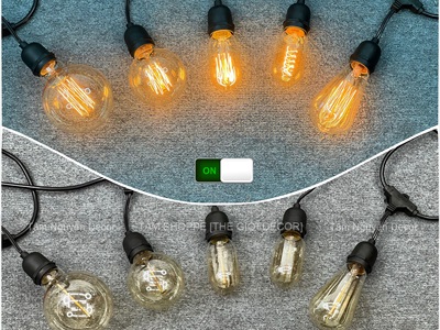 Bóng đèn sợi tóc Edison decor Vintage [Vàng ấm - Nhiều kiểu] BONGDEN-03