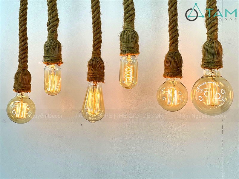 Bóng đèn sợi tóc Edison decor Vintage [Vàng ấm - Nhiều kiểu] BONGDEN-03