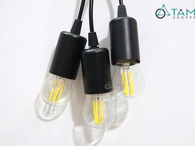 Bóng đèn trái chanh sợi Led G45 [Vàng ấm - 4 sợi Led] BONGDEN-02