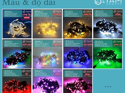 Dây đèn led bóng trơn hàng xịn [Nhiều màu/ Có đầu nối tiếp] DAYDEN-11
