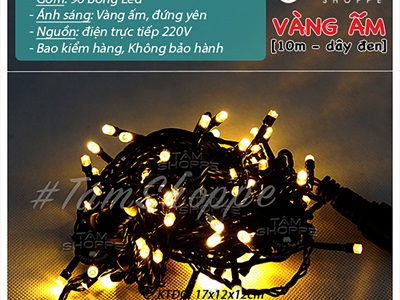 Dây đèn led bóng trơn hàng xịn [Nhiều màu/ Có đầu nối tiếp] DAYDEN-11