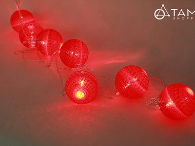 Dây đèn led cotton ball Hàn Quốc [Nhiều màu - Siêu sáng] DAYDEN-07