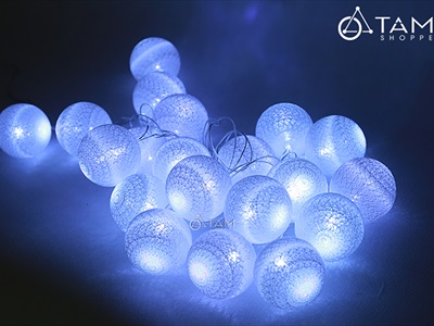 Dây đèn led cotton ball Hàn Quốc [Nhiều màu - Siêu sáng] DAYDEN-07