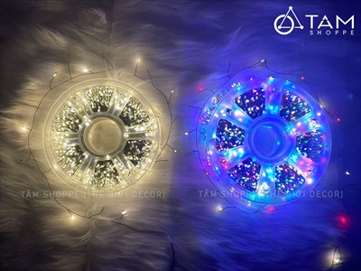 Dây đèn led đom đóm nhánh rễ cây siêu nhiều Led [Dây xanh - Led dày] DAYDEN-04