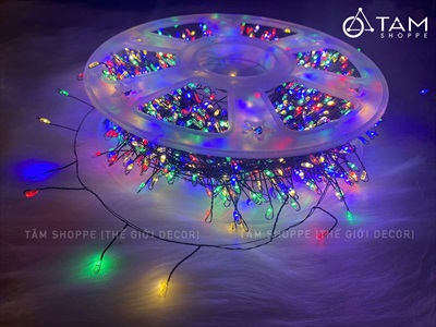 Dây đèn led đom đóm nhánh rễ cây siêu nhiều Led [Dây xanh - Led dày] DAYDEN-04