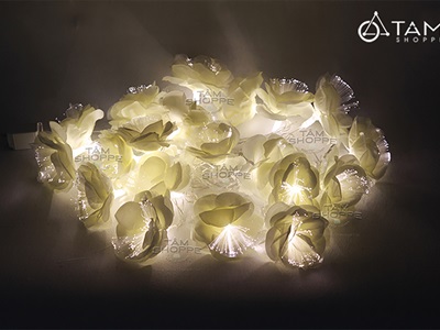 Dây đèn led hoa lụa dạ quang [5m 20Led - Điện] DAYDEN-18