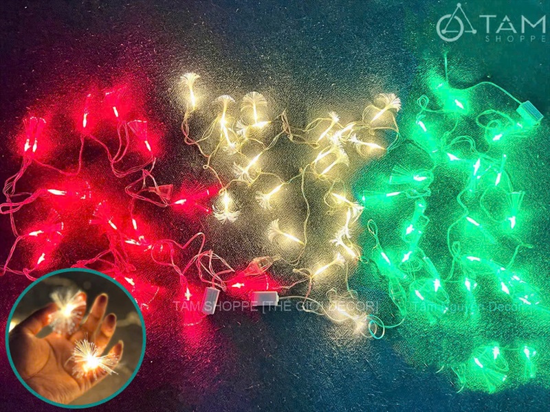 Dây đèn led sợi quang học bắt sáng [5m 20Led - Điện] DAYDEN-19