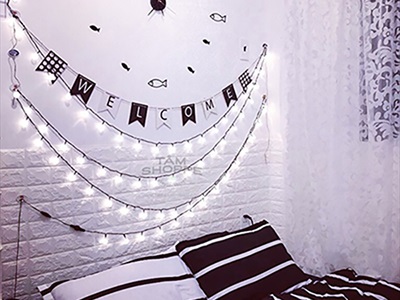 Dây đèn led trái bi bọt nước bi nhỏ 2.5cm [Nhiều màu/ Dài 4-10m] DAYDEN-09