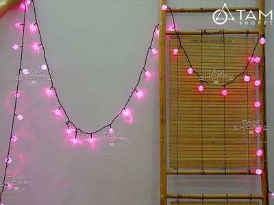 Dây đèn led trái bi bọt nước bi nhỏ 2.5cm [Nhiều màu/ Dài 4-10m] DAYDEN-09