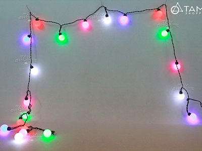 Dây đèn led trái chanh nhựa đục [4m 20bóng- Điện] DAYDEN-13