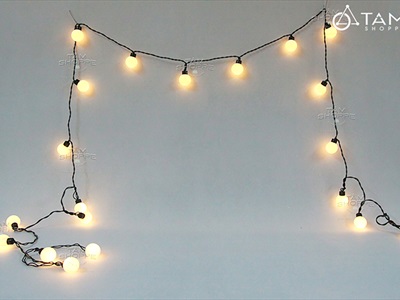 Dây đèn led trái chanh nhựa đục [4m 20bóng- Điện] DAYDEN-13