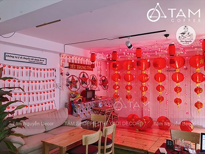 Dây đèn lồng Tết màu đỏ phát sáng [Nhiều kiểu - Điện] DAYDEN-26