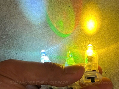 Nút đèn Led gắn lồng đèn, đồ chơi [Vừa vặn/ Sẵn pin] LED-KHAC-04