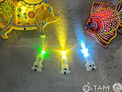 Nút đèn Led gắn lồng đèn, đồ chơi [Vừa vặn/ Sẵn pin] LED-KHAC-04
