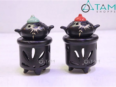 Đèn đốt tinh dầu hình ấm trà DDTD-GOM-01