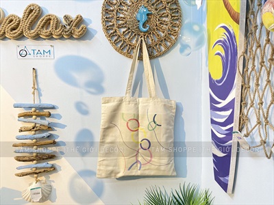 Túi tote vải canvas chủ đề bảo vệ môi trường [Đeo vai - Dày đẹp] TUIVAI-02